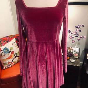 Maroon Velvet Valentined Dress